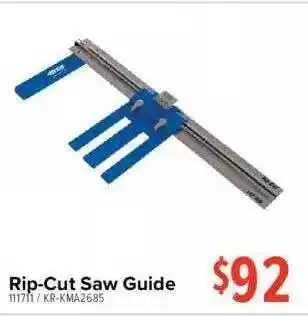 Total Tools Rip-cut saw guide offer