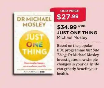 Just one thing michael mosley