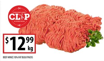 Supabarn Beef Mince 10% Fat Bulk Packs offer