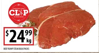 Supabarn Beef Rump Steak Bulk Packs offer
