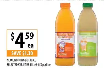 Supabarn Nudie Nothing But Juice 1 Litre offer