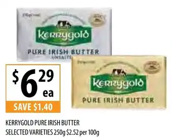 Supabarn Kerrygold Pure Irish Butter 250g offer