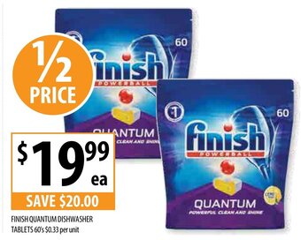 Supabarn Finish Quantum Dishwasher Tablets offer