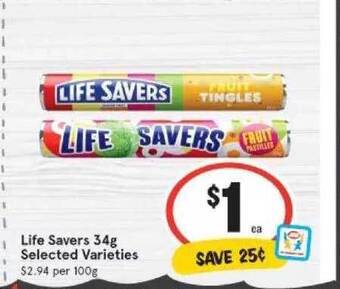 IGA Life savers offer