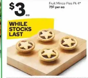 Woolworths Fruit mince pies offer