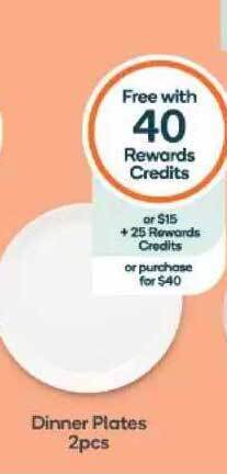 Woolworths Dinner plates 2pcs offer