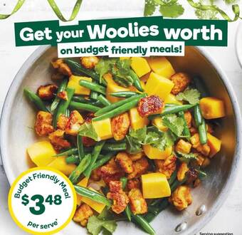 Woolworths Budget friendly meal offer