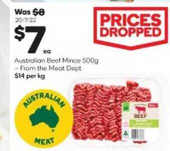 Woolworths Australian beef mince offer