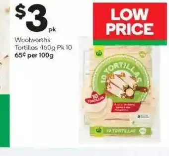 Woolworths Woolworths tortillas offer