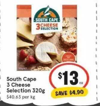 IGA South cape 3 cheese selection offer