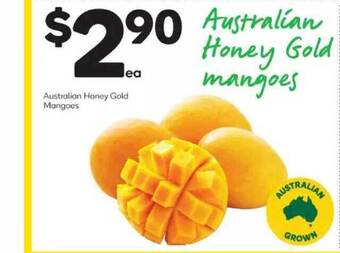 Woolworths Australian honey gold mangoes offer