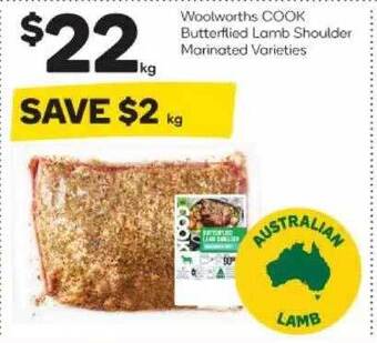 Woolworths Woolworths cook butterflied lamb shoulder marinated varieties offer