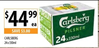 Supabarn Carlsberg 24x330ml offer