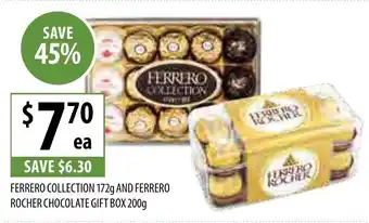 Ferrero Collection 172g and Ferrero Rocher Chocolate Gift Box 200g