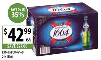 Supabarn Kronenbourg 1664 24x330ml offer