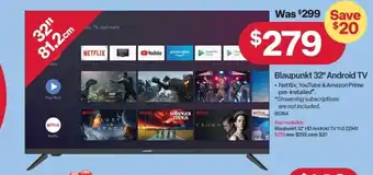 Australia Post Blaupunkt 32' Android TV offer