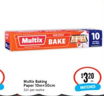 IGA Multix Baking Paper 10mx30cm offer