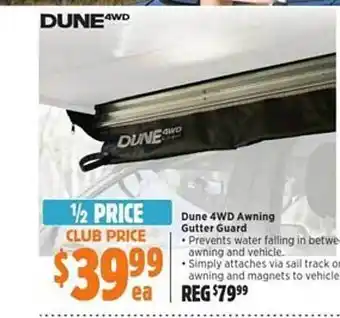 Anaconda Dune 4wd awning gutter guard offer