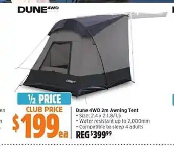 Anaconda Dune 4wd 2m awning tent offer