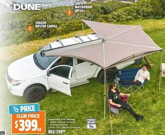 Anaconda Dune 4wd 270 awning offer