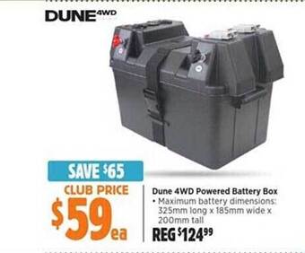 Anaconda Dune 4wd powered battery box offer