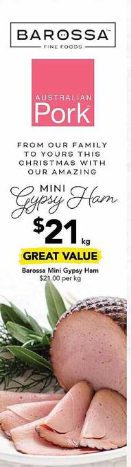 Drakes Barossa mini gypsy ham offer