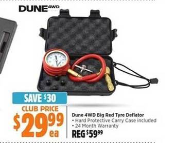 Anaconda Dune 4wd big red tyre deflator offer