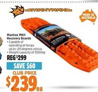 Anaconda Maxtrax mkii recovery boards offer