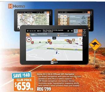 Hema hx-2 on & offroad gps navigator