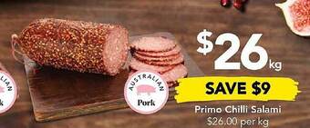 Drakes Primo chilli salami offer