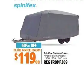 Anaconda Spinifex caravan covers offer