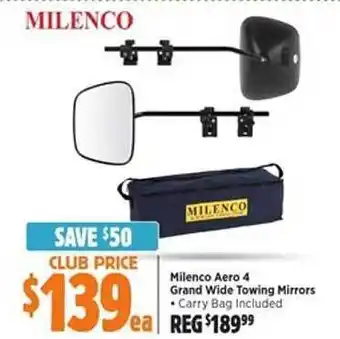 Milenco aero 4 grand wide towing mirrors