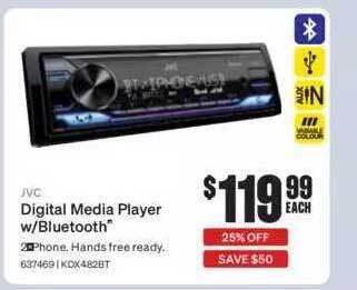SuperCheap Auto Jvc digital media player w bluetooth offer