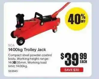 SuperCheap Auto Sca trolley jack offer