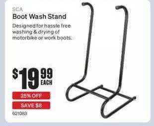 SuperCheap Auto Sca boot wash stand offer