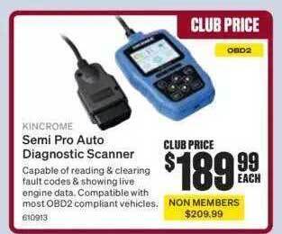 SuperCheap Auto Kincrome semi pro auto diagnostic scanner offer