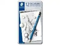 Officeworks Staedtler Mars Lumograph 100 Sketching Pencils 12 Pack offer