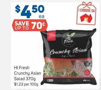 Foodland Hi fresh crunchy asian salad offer