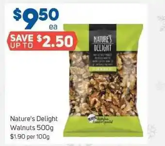 Foodland Nature's delight walnuts offer