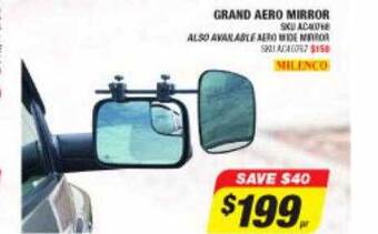 Milenco grand aero mirror