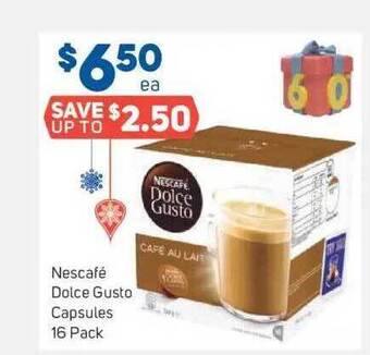 Foodland Nescafé dolce gusto capsules offer