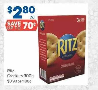 Foodland Ritz crackers offer