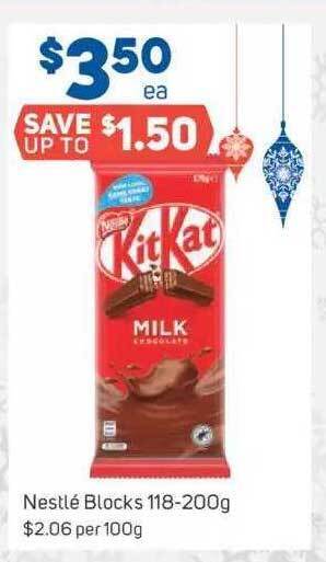 Foodland Nestlé blocks offer