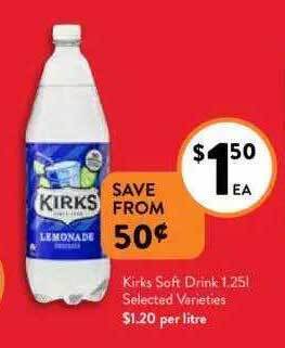 Foodworks Kirks soft drink offer