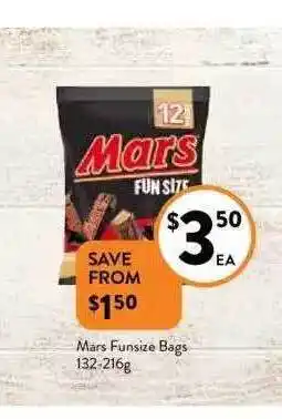 Foodworks Mars funsize bags offer