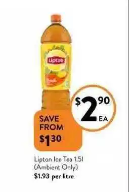 Foodworks Lipton ice tea offer