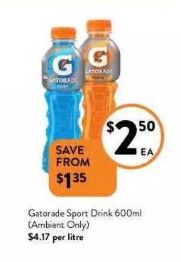 Foodworks Gatorade sport drink offer
