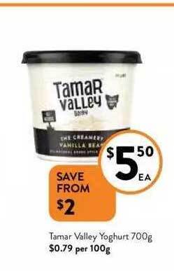 Foodworks Tamar valley yoghurt offer