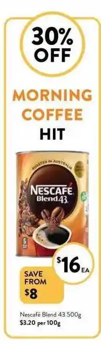 Foodworks Nescafé blend offer