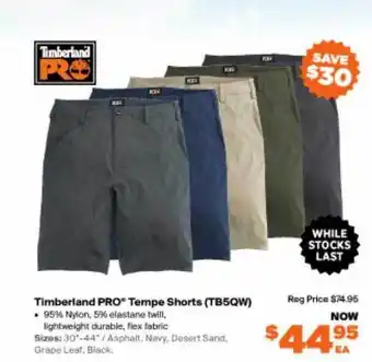 RSEA Safety Timberland pro tempe shorts offer